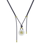Ines taga nut pendant yellow gold Zadeh NY 