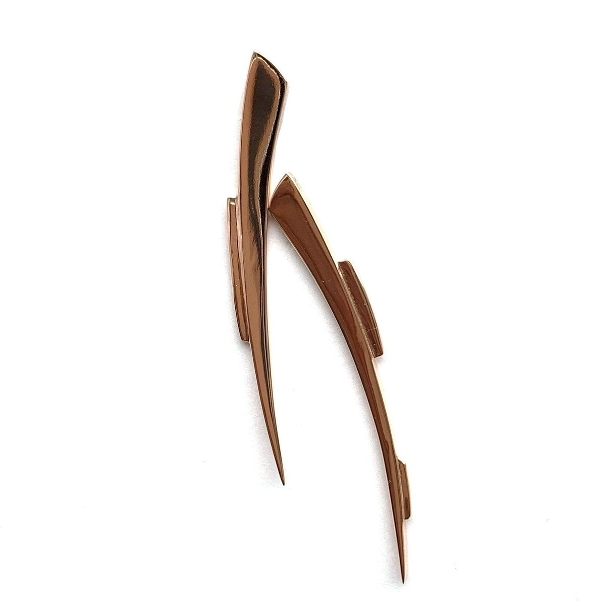 Kaia earrings rose gold ZADEH NY 