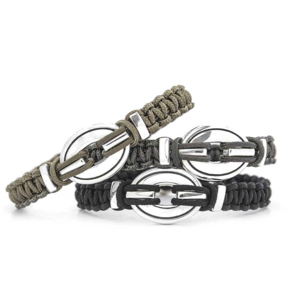 Kalliste Nautical Bracelet by ZADEH NY. A waterproof, weighty sterling silver statement piece hand-woven in NYC. Ideal for athletes and ocean lovers