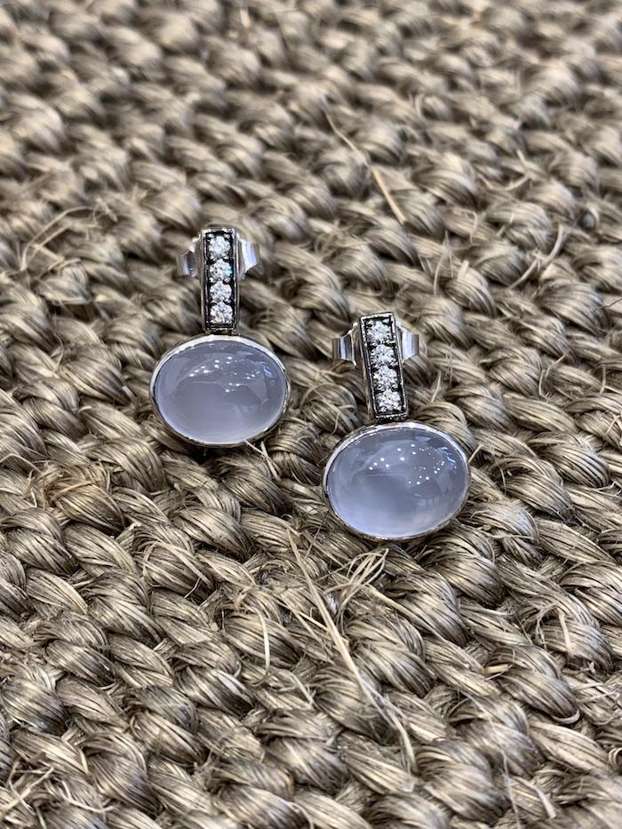 Kathya earrings with Chalcedony ZADEH NY 