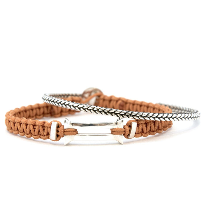 Mens Sterling Silver Kenzo Stack