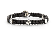 Mateo Silver Bracelets Zadeh NY Black 6" 