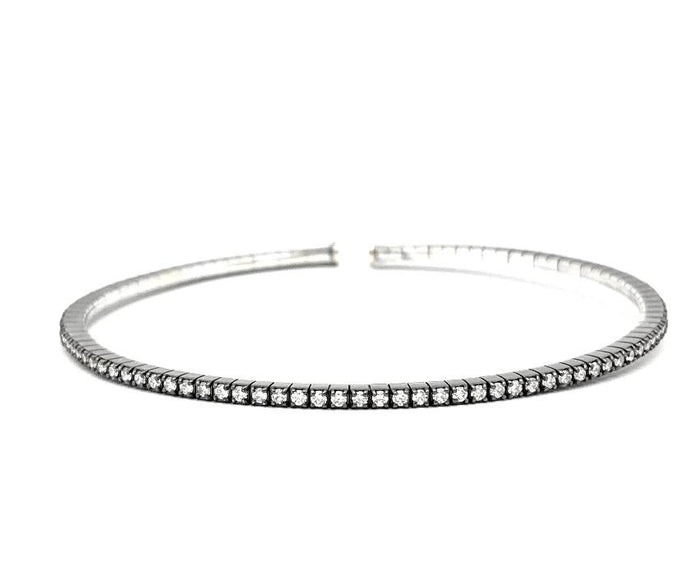 Meghan Diamond Cuff Black Rhodium