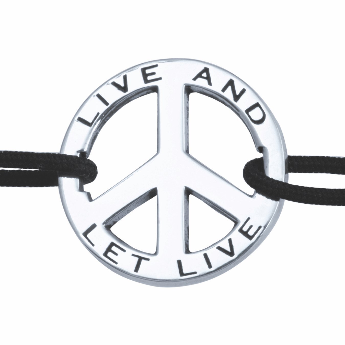 Peace bracelet Bracelets Zadeh NY 5.5" Sterling Silver Gray