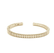 Pegasus Ribbed Gold Cuff
