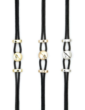Screw cord bracelet in gold Bracelets Zadeh NY 