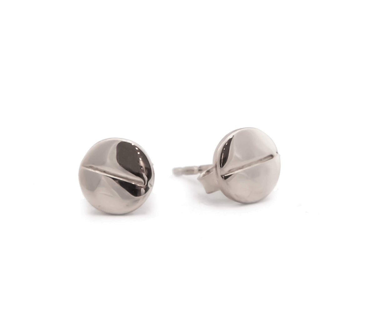 Screw Earrings white gold Zadeh NY 