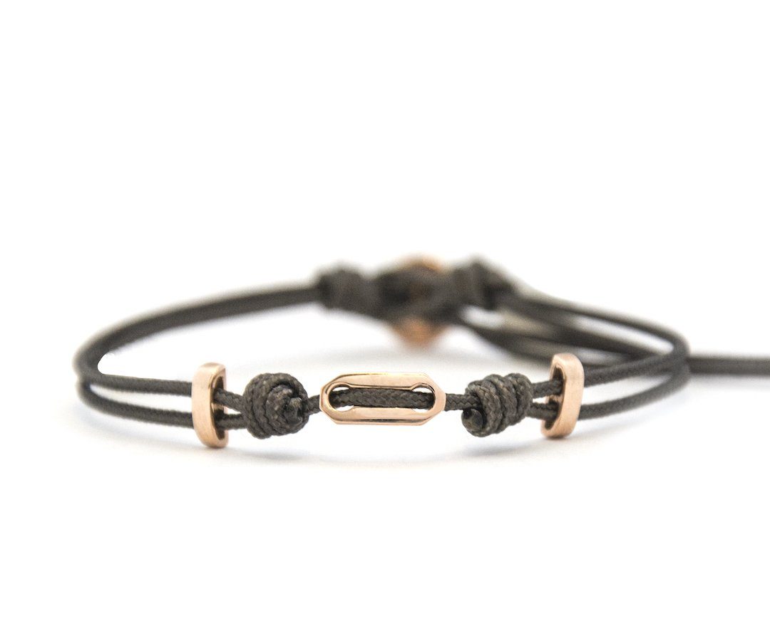 St Tropez cord bracelet rose gold Bracelets Zadeh NY 
